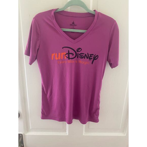 Women’s Disney Park Tee-shirt Purple V neck. soft - Picture 2 of 4